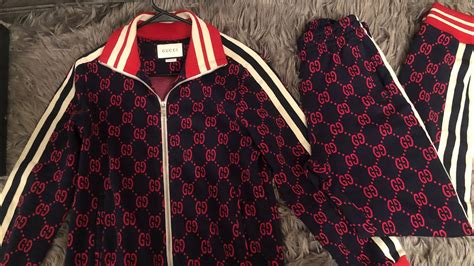 fake toddler gucci track suit|authentic gucci tracksuit.